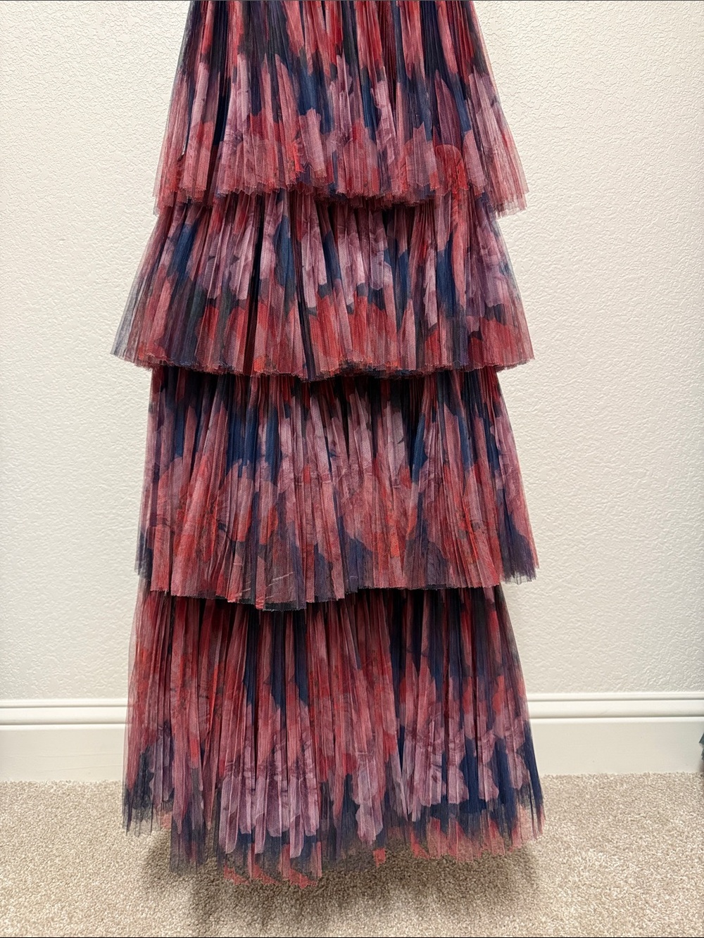 Hutch Tulle Printed Maxi Dress - Picture 4 of 10